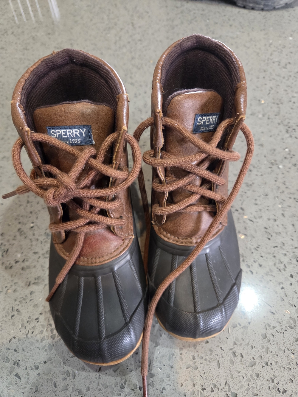 Sperry Kids Brown Duck Boots